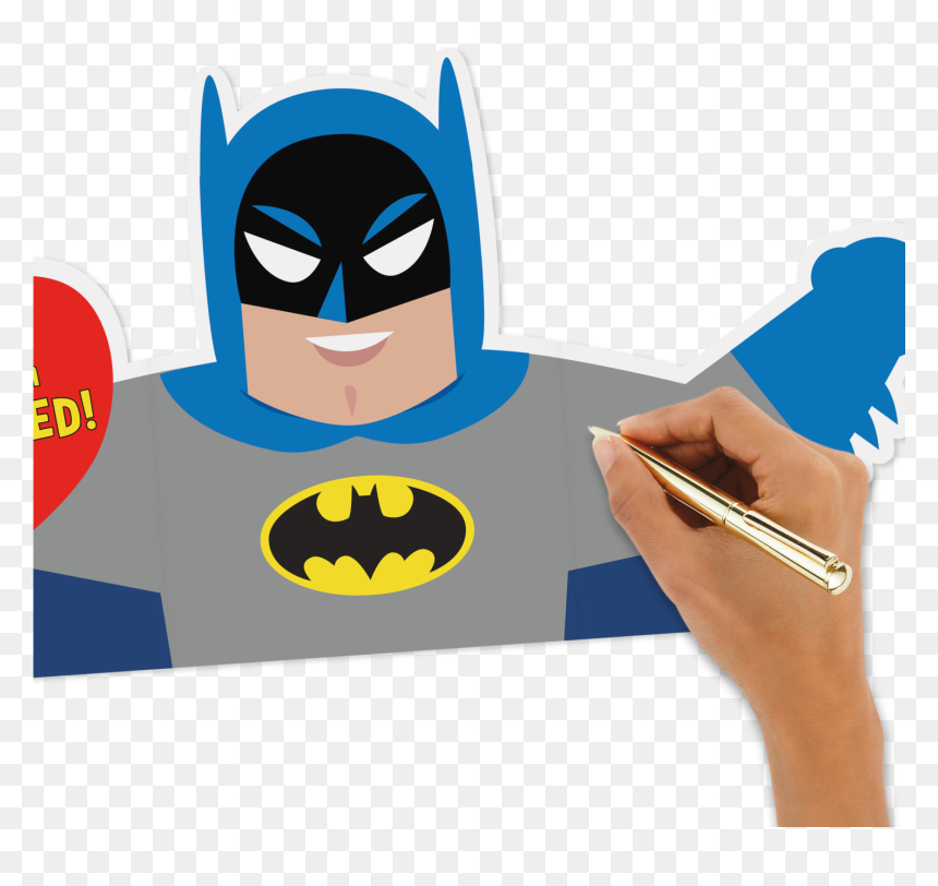 Valentine"s Day Card Dc Comics™ Batman™ Pow, HD Png Download - batman comic png