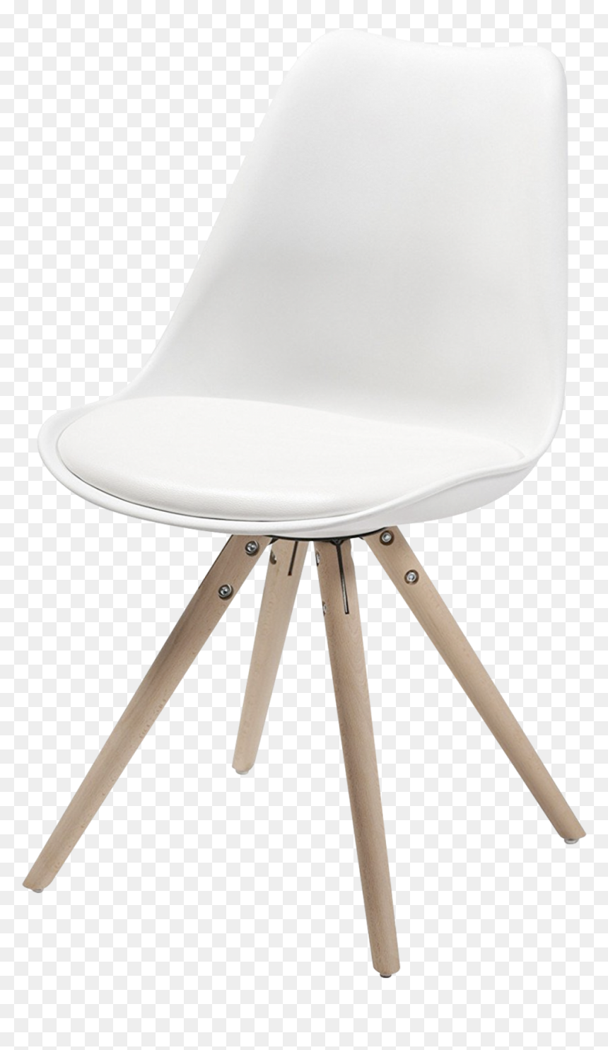 Трапезен Стол Бял, HD Png Download - plastic chair png