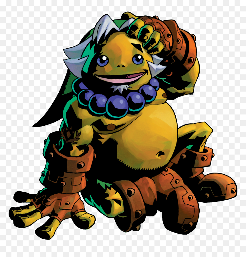 Transparent Zelda Clipart - Legend Of Zelda Goron Link, HD Png Download - majora's mask png