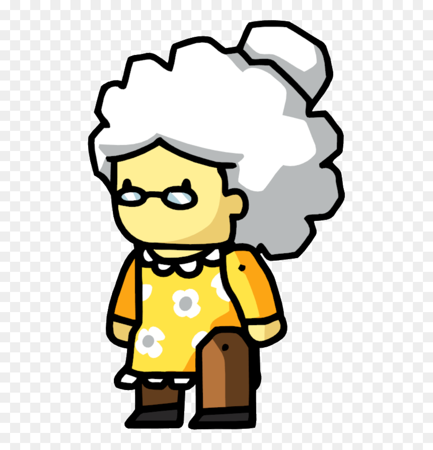 Grandmother Png Free Download - Scribblenauts Grandmother, Transparent Png - grandma png
