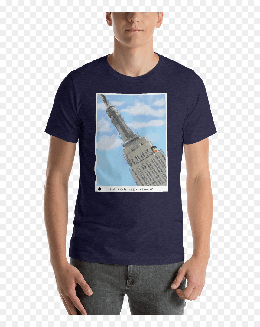 Tav The Duck At The Empire State Building T-shirt - Dino Littlespace, HD Png Download - empire state building png