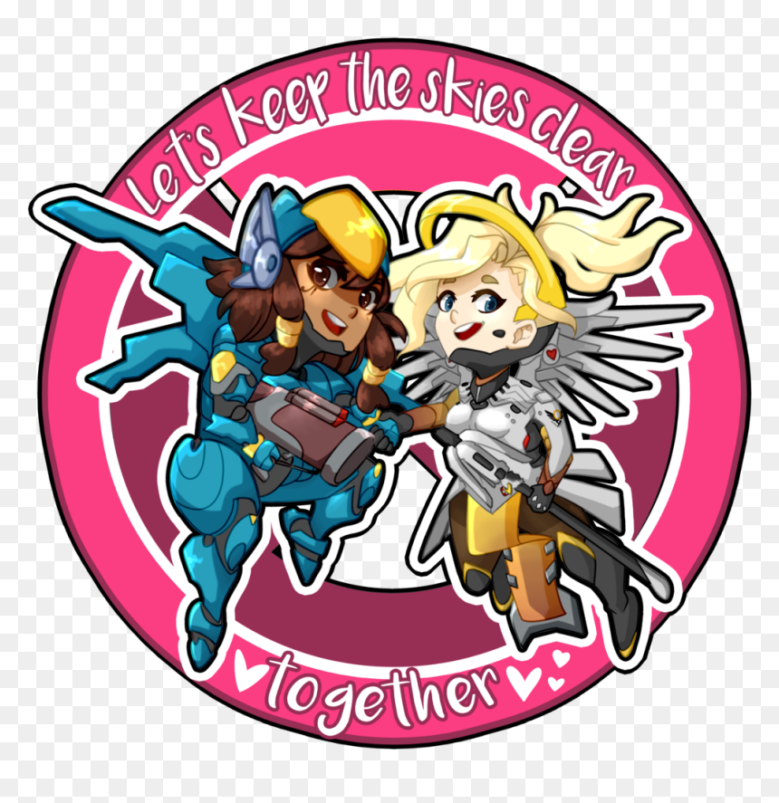 Blogging Overwatch Overwatch Fanart Pharmercy Pharah - Cartoon, HD Png Download - pharah png