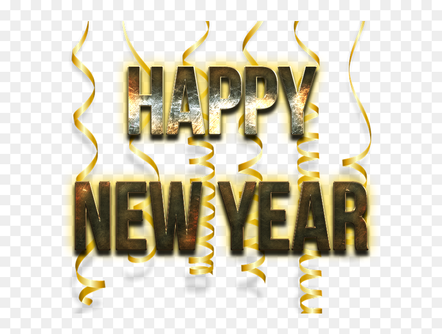 Happy New Year Word Png Image - Golden Png Happy New Year Transparent, Png Download - word png