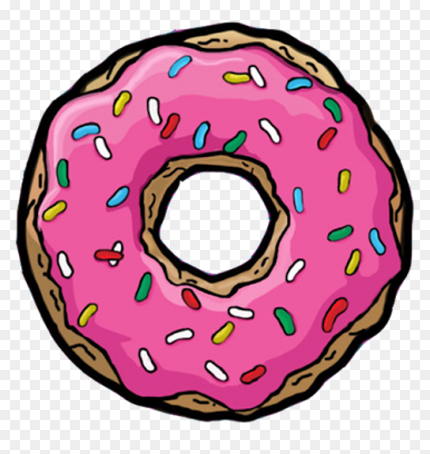 Donuts Rosquinha Cute - Donuts Simpsons Png, Transparent Png - doughnut png