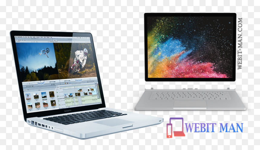 Surface Book 2 Vs Mac Book Pro - Microsoft 17 Inch Laptop, HD Png Download - macbook pro png