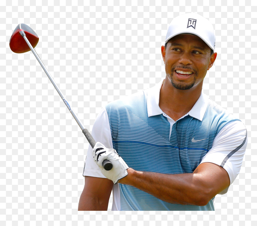 Golfer Tiger Woods Transparent Background Png - Tiger Woods Golf Png, Png Download - golf png