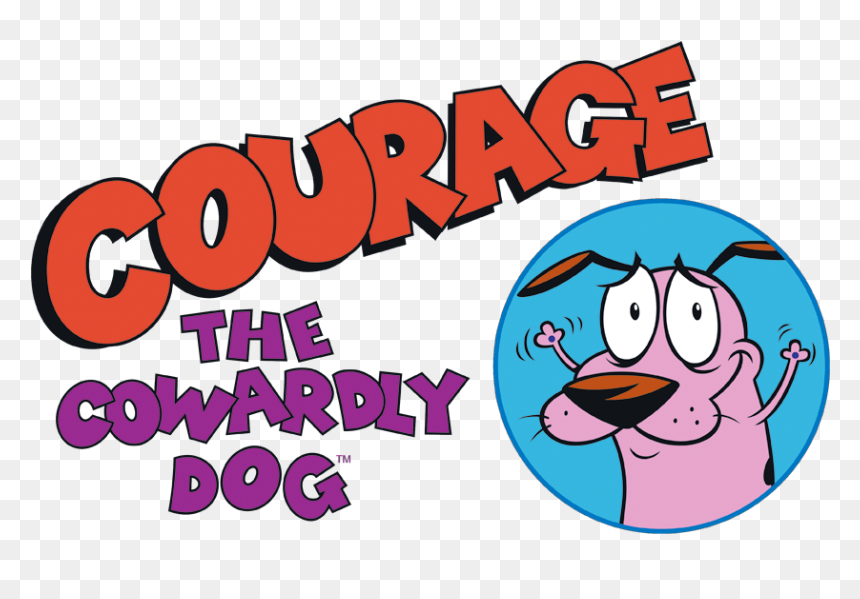 Courage The Cowardly Dog Courage Logo Men"s Premium - Courage The Cowardly Dog Logo, HD Png Download - courage the cowardly dog png