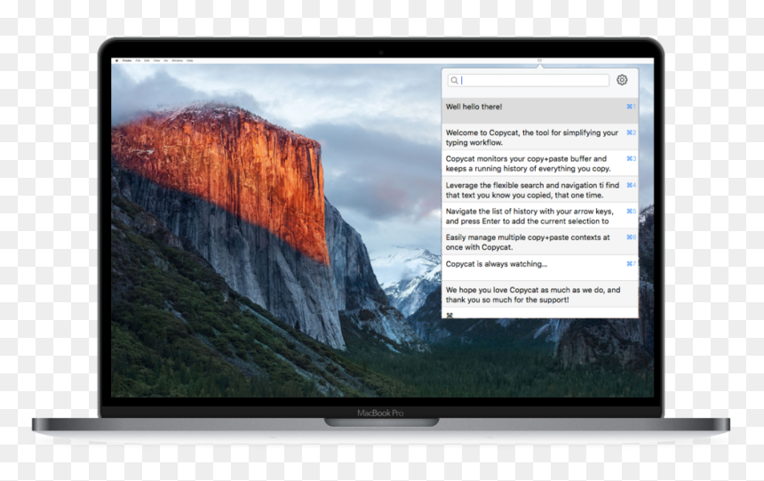 Macbook Pro - Yosemite National Park, HD Png Download - macbook pro png