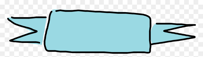 Thumb Image - Ribbon Banner Cute Png, Transparent Png - blue banner png