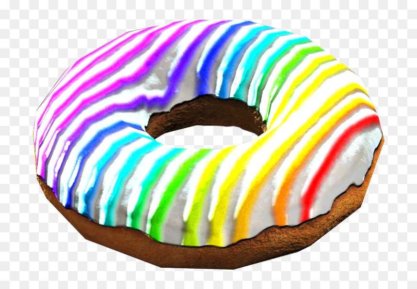 Nukapedia The Vault - Rainbow Donut Png, Transparent Png - doughnut png