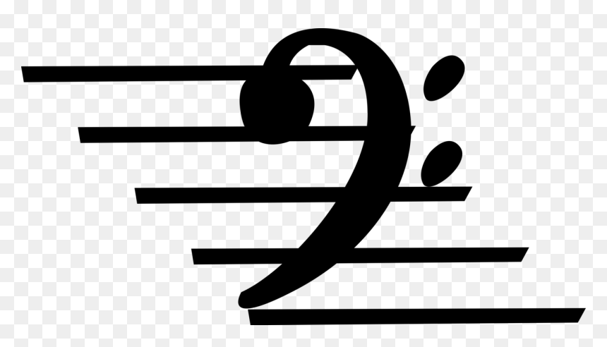 Vector Illustration Of Musical Notation Bass Clef Used, HD Png Download - bass clef png