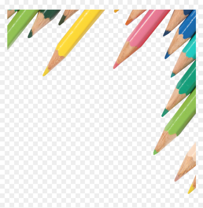 Cropped Coloured Pencils Transparent Image - Transparent Background Pencils Png, Png Download - pencils png