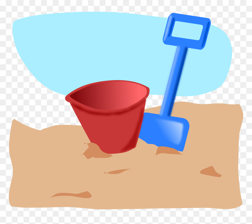 Bucket And Spade Clip Arts - Bucket And Spade Clipart, HD Png Download - spade png