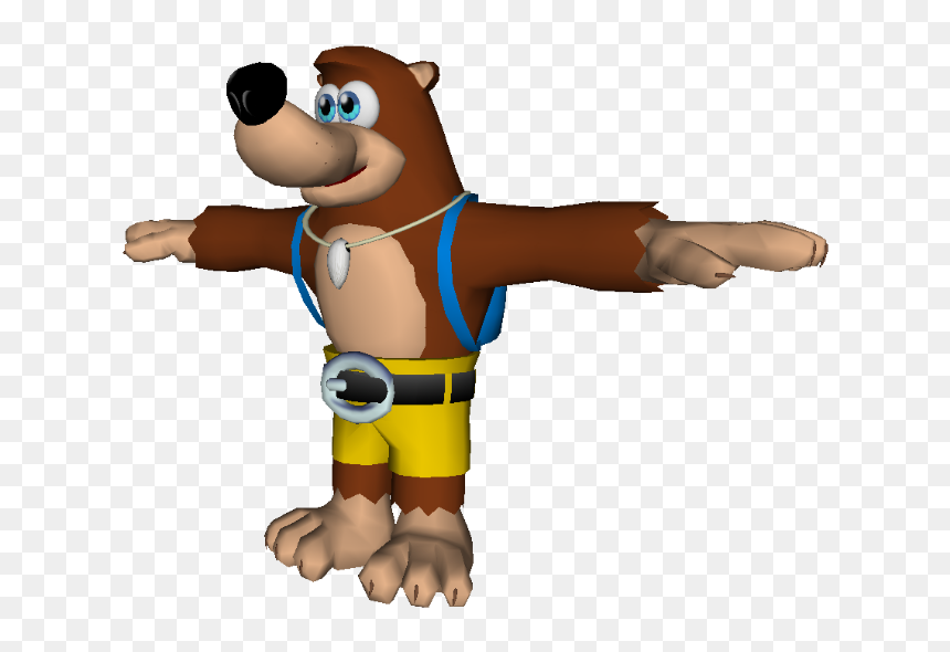 Download Zip Archive - Banjo And Kazooie Model, HD Png Download - banjo kazooie png