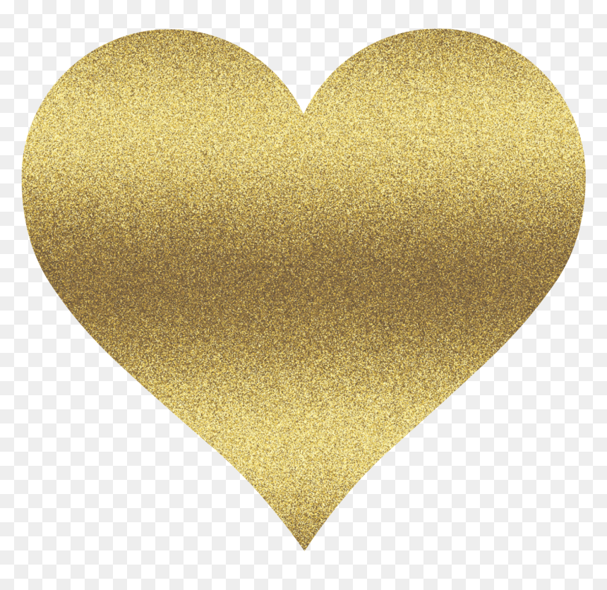 Clipart Gold Glitter Hearts, HD Png Download - heart png tumblr
