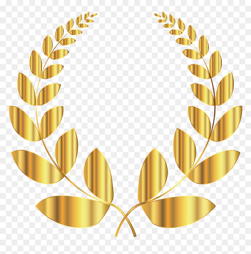 Gold Laurel Wreath Clip Arts - Laurel Wreath Greece Gold, HD Png Download - laurel wreath png