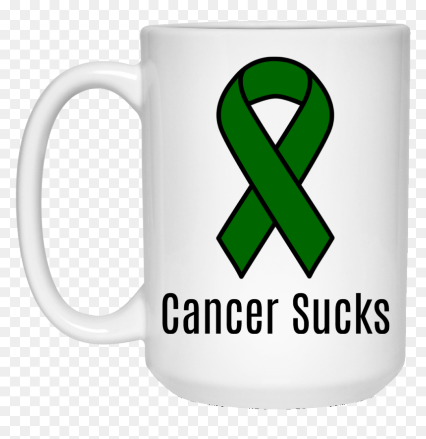Transparent Green Ribbon Png - Emerald Green Liver Cancer Ribbon, Png Download - cancer ribbon png