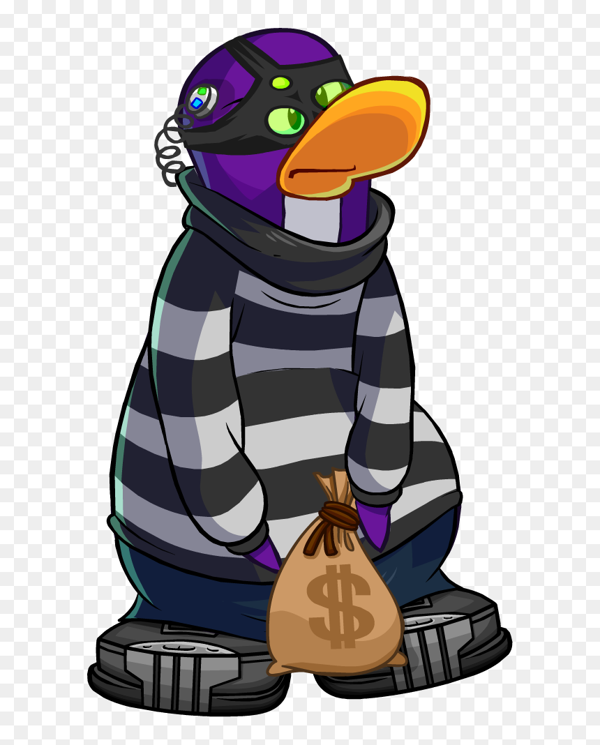 Club Penguin Robber Clipart , Png Download - Penguin Robber, Transparent Png - robber png