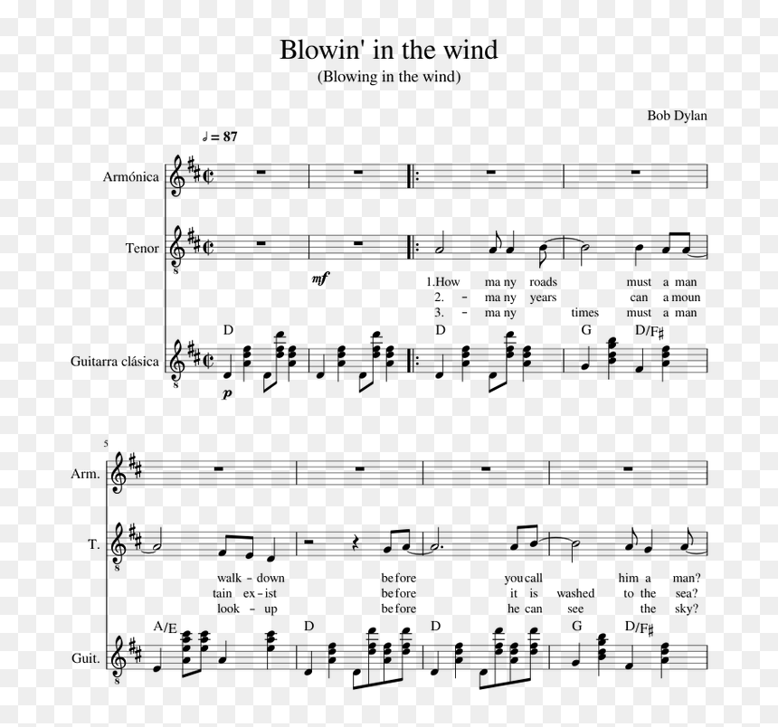 Transparent Wind Blowing Png - Sheet Music, Png Download - bass clef png
