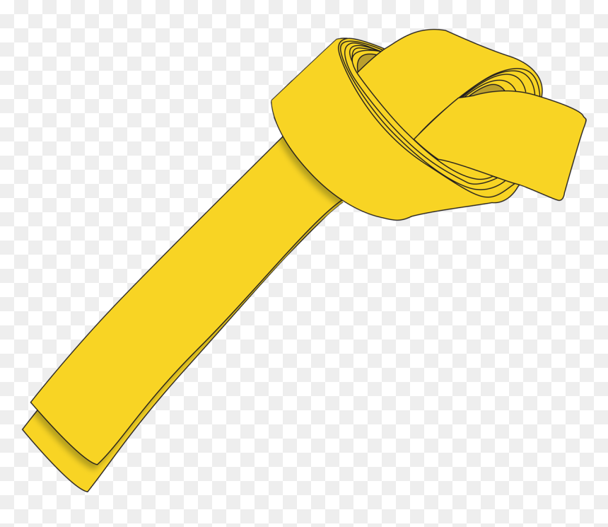 Ichf Yellow Belt 9th Gup Large - Yellow Belt Png, Transparent Png - wtf png