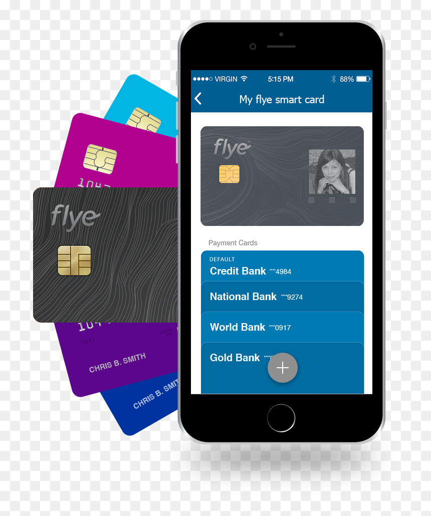 Flye Smart Card, HD Png Download - credit cards png