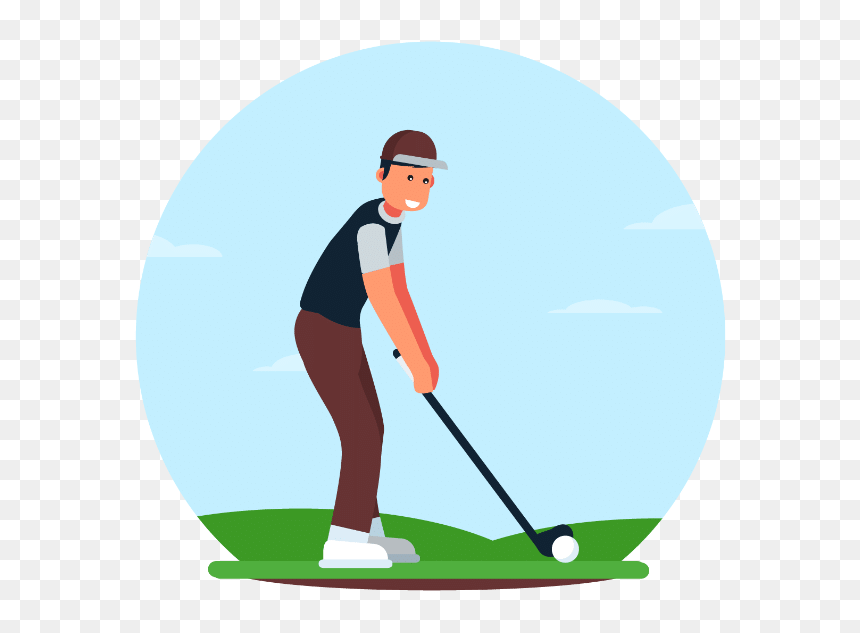The Perfect Golf Swing Plane - Golf, HD Png Download - golf png