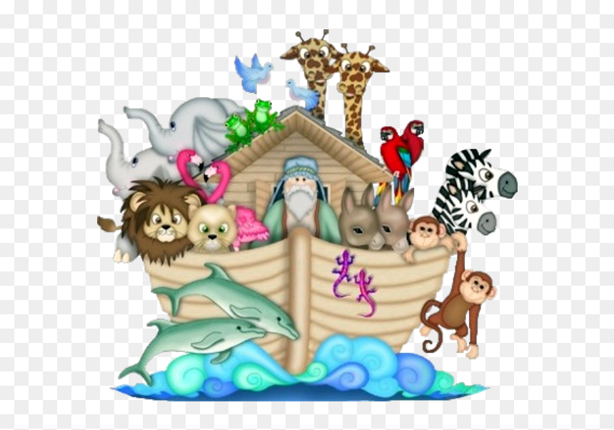 Noah"s Ark Child"s Nursery Pictures Are On Transparent - Noah's Ark Cartoon Animals, HD Png Download - ark png