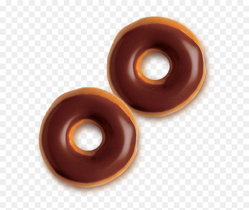 Mini Chocolate Iced Glazed - Donuts Praline, HD Png Download - doughnut png