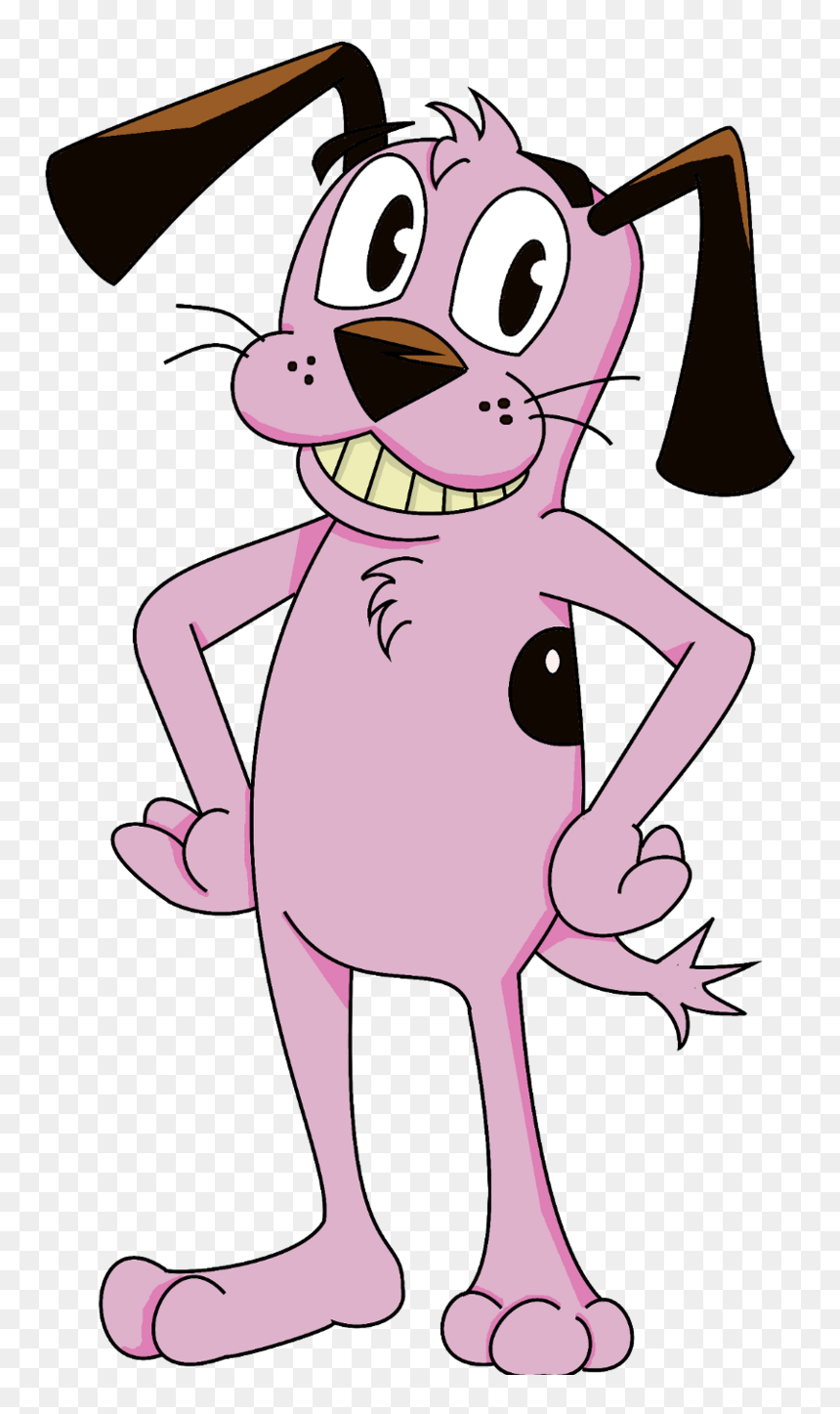 Courage The Cowardly Dog , Png Download - Courage The Cowardly Dog But Black, Transparent Png - courage the cowardly dog png