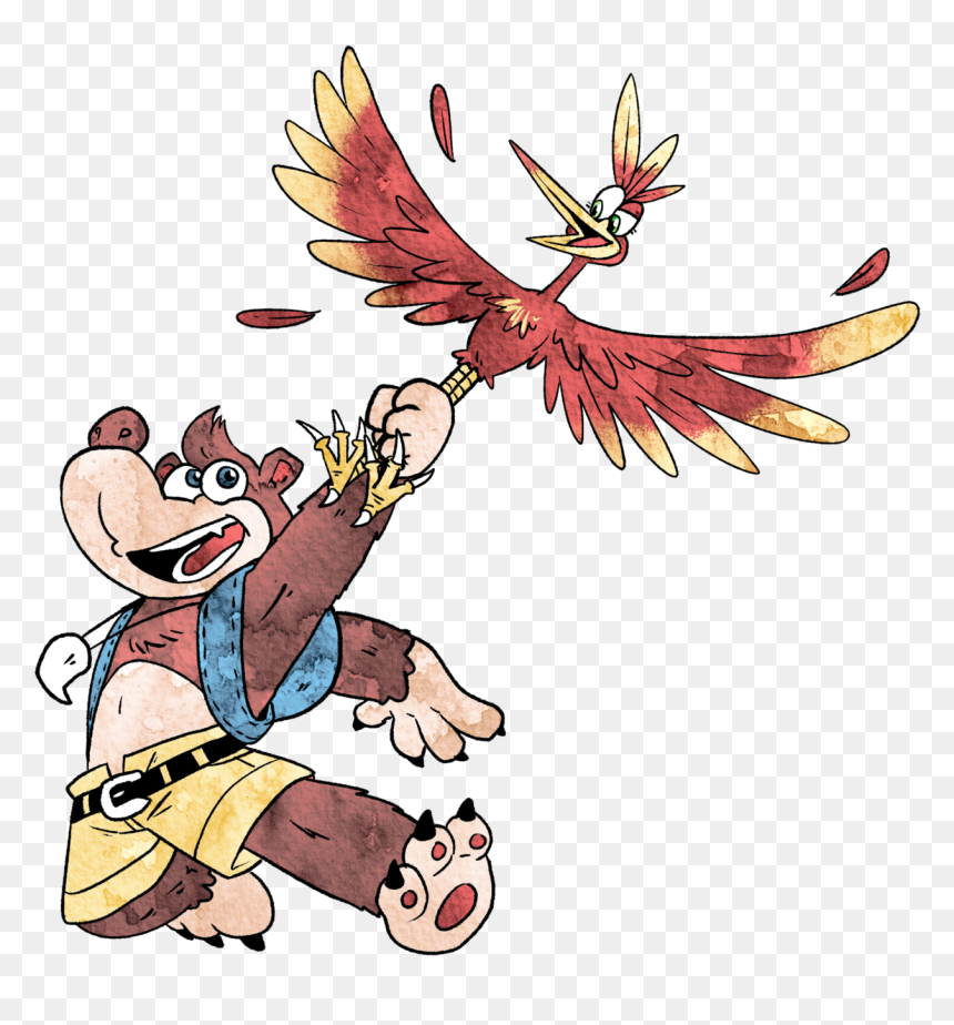 Cartoon, HD Png Download - banjo kazooie png