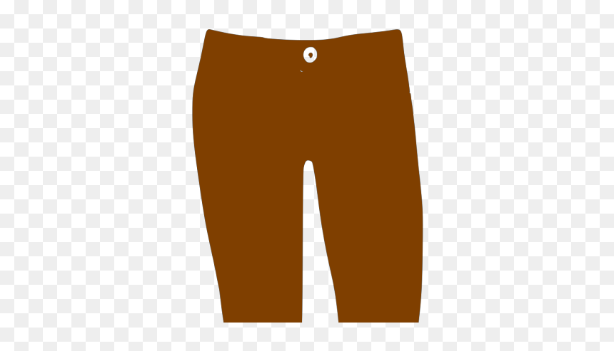 Brown Pants Clip Art, HD Png Download - pants png