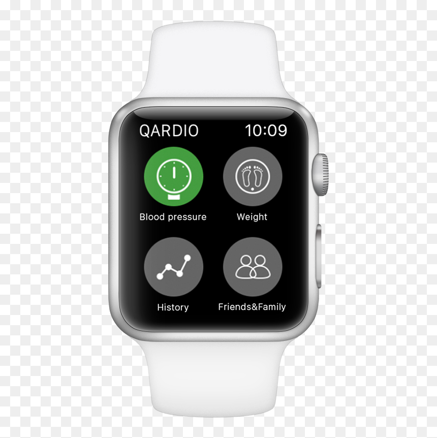 Blood Pressure Apple Watch Qardio App - Analog Watch, HD Png Download - apple watch png