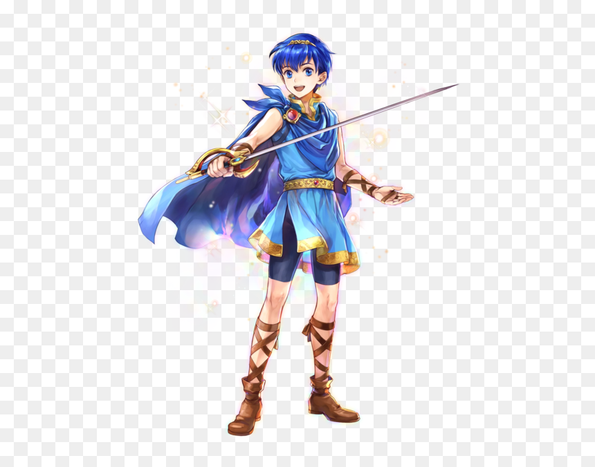 Fire Emblem Young Marth, HD Png Download - marth png