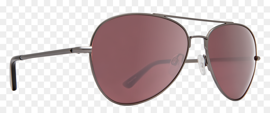 Matte Gunmetal/happy Rose Polar With Light Silver Spectra - Sunglasses, HD Png Download - aviators png