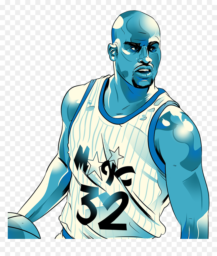 1990s Orlando Magic Oral History - Shaquille O Neal Art, HD Png Download - shaq png