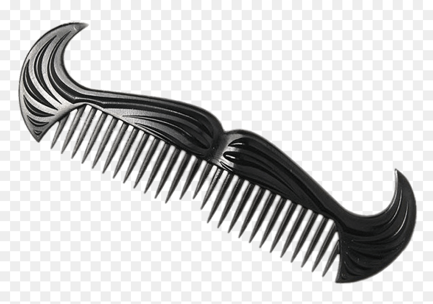 Comb Mustache Clip Arts - Comb Mustache Logo, HD Png Download - comb png
