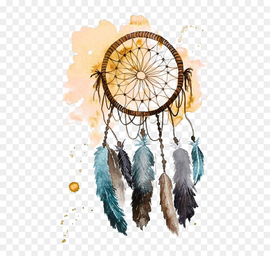 Dreamcatcher Watercolor Painting Drawing - Dream Catcher Png Hd, Transparent Png - dream catcher png