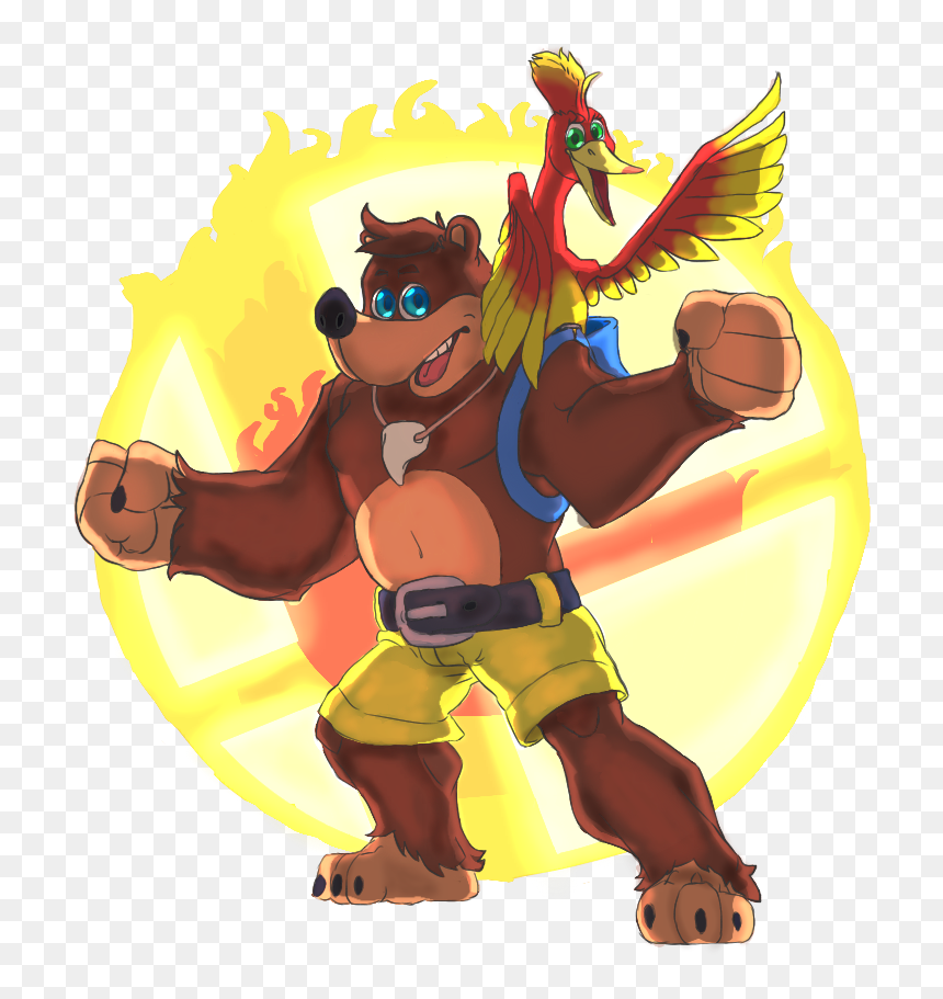 Banjo-kazooie Are Raring To Go - Cartoon, HD Png Download - banjo kazooie png