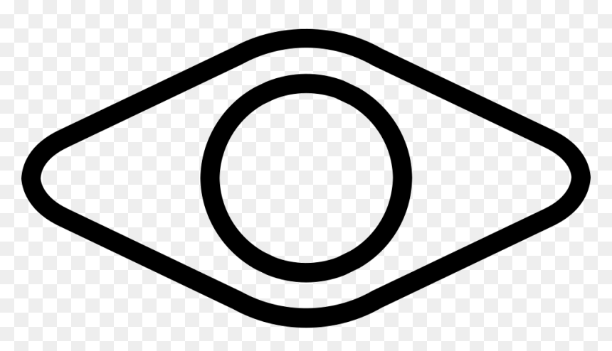 Rhombus Outline Shape With A Circle At Center, HD Png Download - rhombus png