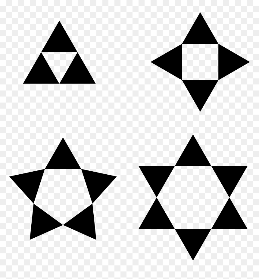 Polygons From Triangles Clip Arts - Determine The Molecular And Empirical Formulas, HD Png Download - triangles png