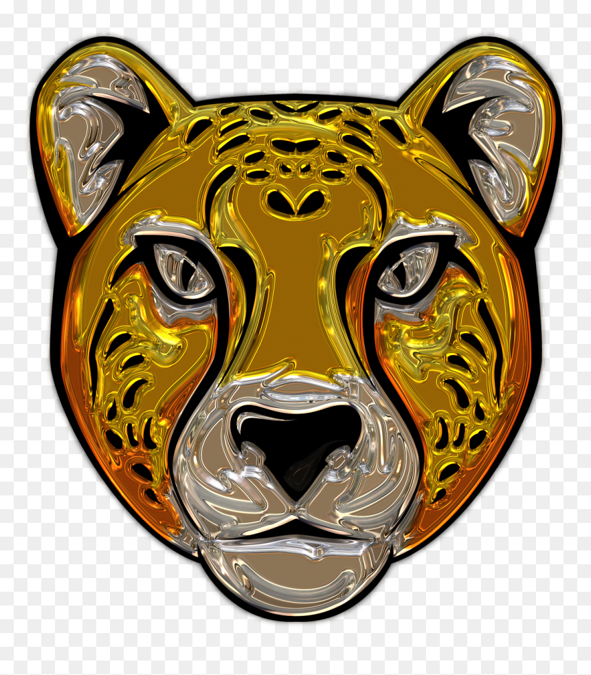 Cheetah, HD Png Download - cat head png