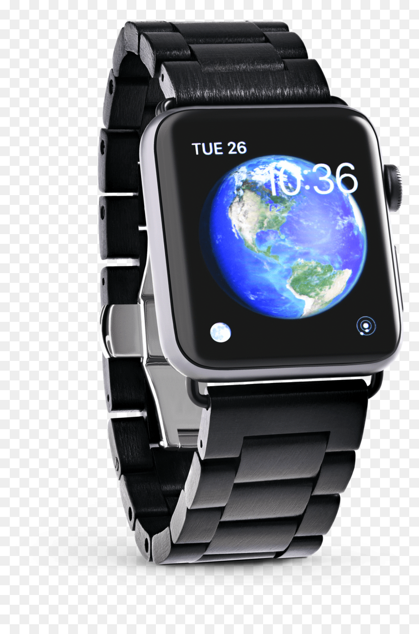 Apple Watch Wood Band- African Blackwood - Analog Watch, HD Png Download - apple watch png