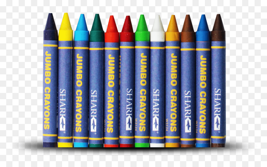 Shark - Wax Crayons - Jumbo - Wax , Png Download - Writing, Transparent Png - crayons png