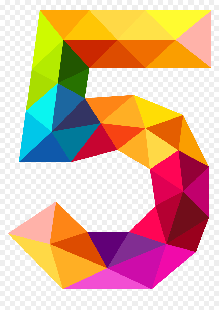 Door Clipart Colourful - Clipart Five, HD Png Download - triangles png