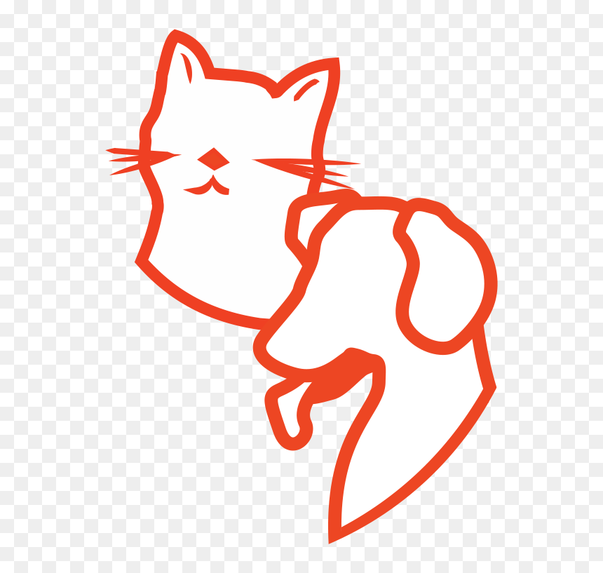 Dog Cat Head - Illustration, HD Png Download - cat head png