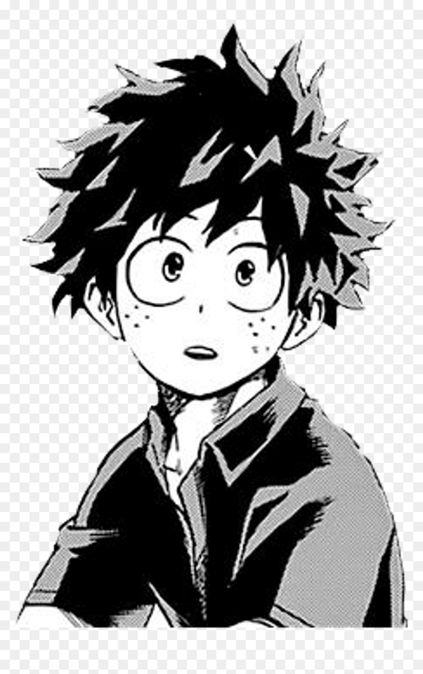 #freetoedit Other Deku Png #bnha #bokunoheroacademia - Deku Black And White, Transparent Png - deku png