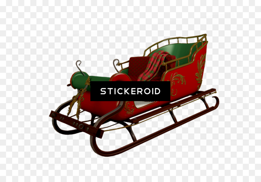 Santa Sleigh Holidays - Santa Sled Png, Transparent Png - santa sleigh png
