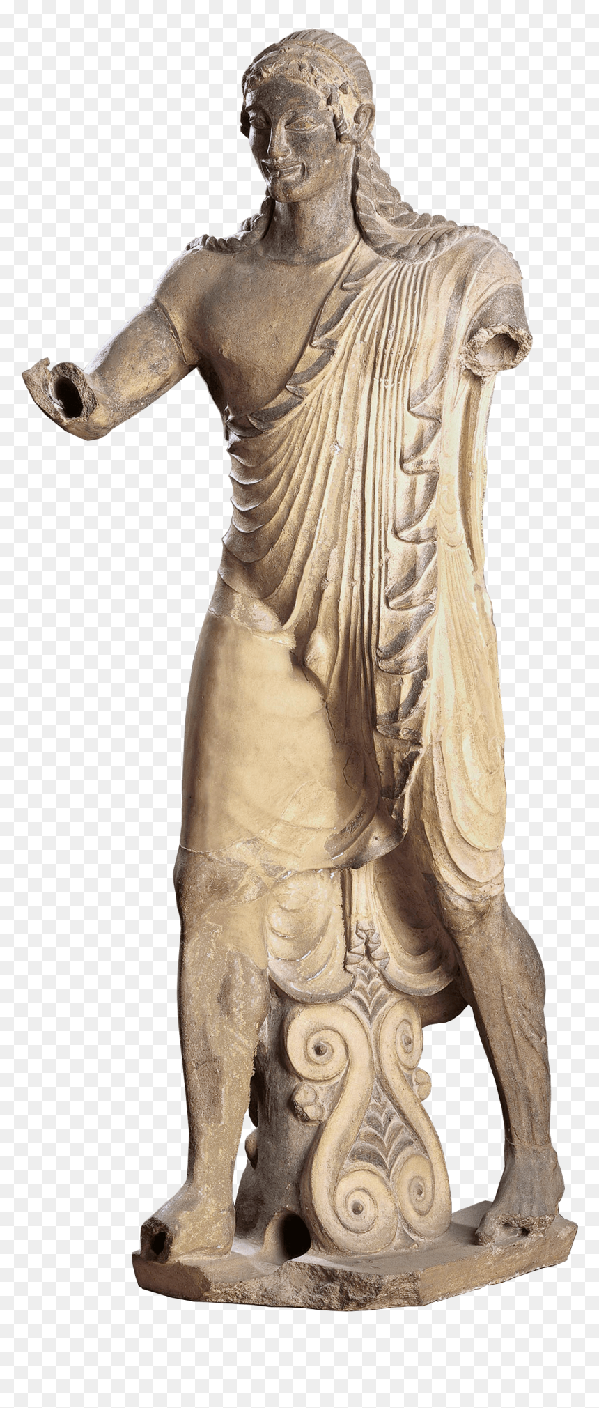 Greek Statue With No Arms - Etruscan Terracotta Statue Of Apollo, HD Png Download - greek statue png