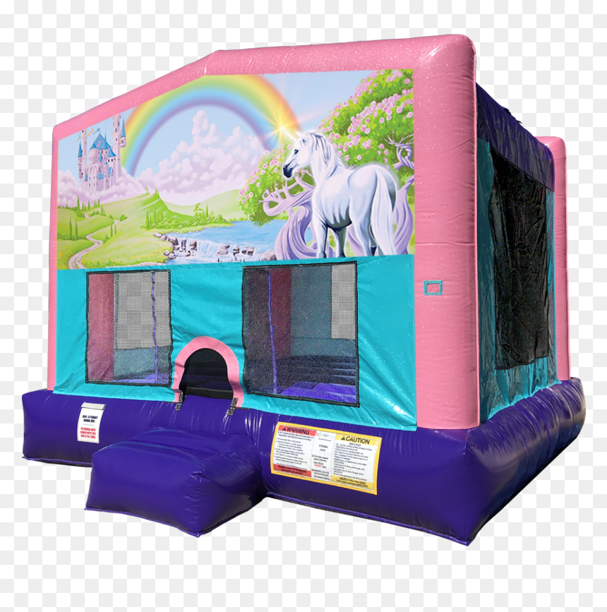 Transparent Rainbow Unicorn Png - Under The Sea Bounce House, Png Download - bounce house png