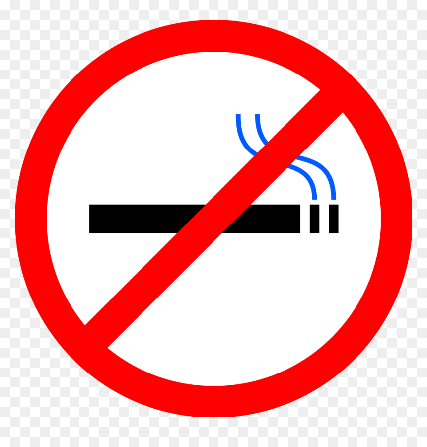 No Smoking Clipart Logo Image Royalty Free Free No - Clip Art No Smoking, HD Png Download - red smoke png